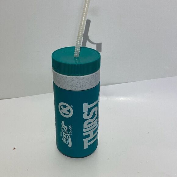 Vintage circle K Coca-Cola "thirst Buster - We're On The Way" Cup with Straw Coo - Picture 3 of 6